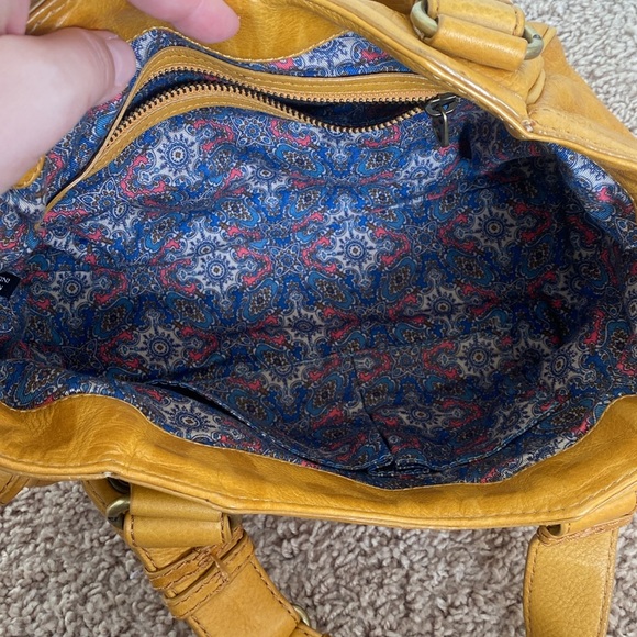 Marc by Marc Jacobs Bag Embossed Leather Satchel Honey Mustard Yellow - Picture 12 of 16